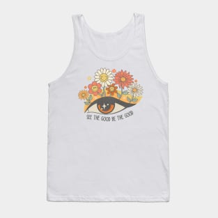 See the Good Eye with Flower Tank Top